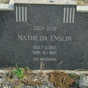 ENSLIN Mathilda 1897-1965