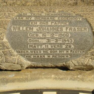 FRASER Willem Johannes 1906-1943