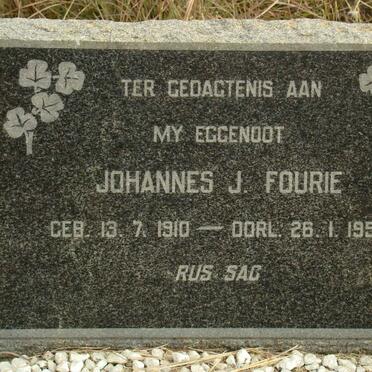 FOURIE Johannes J. 1910-1959
