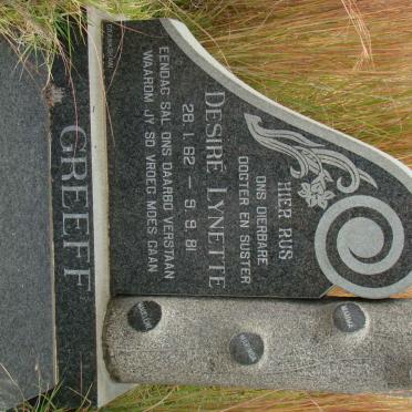 GREEFF Desire Lynette 1962-1981