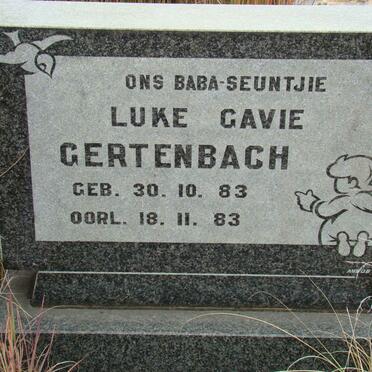 GERTENBACH Luke Gavie 1983-1983