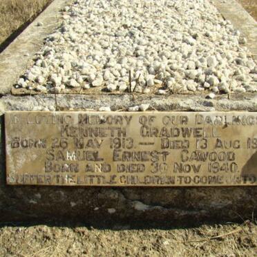 GRADWELL Kenneth 1913-1913 :: CAWOOD Samuel Ernest 1940-1940