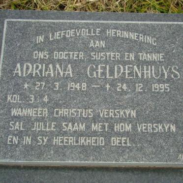 GELDENHUYS Adriana 1948-1995