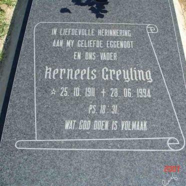 GREYLING Kerneels 1911-1994