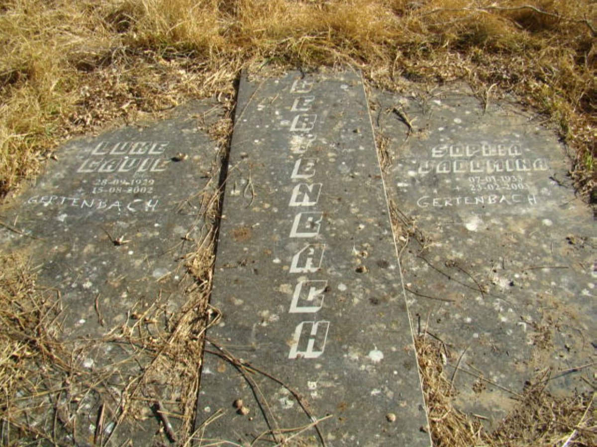 GERTENBACH Luke Gavie 1929-2002 &amp; Sophia Jacomina 1933-2003