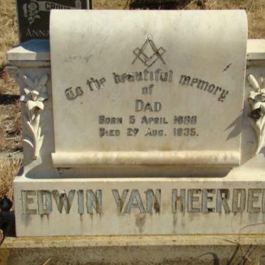 HEERDEN Edwin, van 1888-1935
