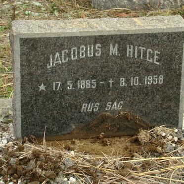 HITGE Jacobus M. 1885-1958