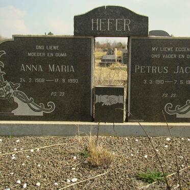 HEFER Petrus Jacobus 1910-1962 &amp; Anna Maria 1908-1980