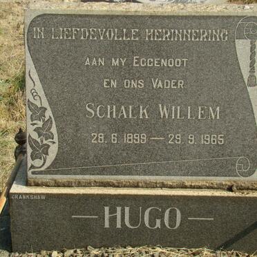 HUGO Schalk Willem 1899-1965