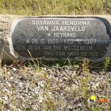 JAARSVELD Susanna Hendrina, van née HEYMANS 1905-1967