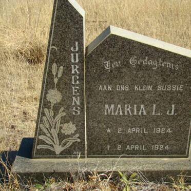 JURGENS Maria L.J. 1924-1924