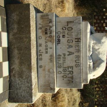 JAGER Louisa Alberta, de 1910-1910