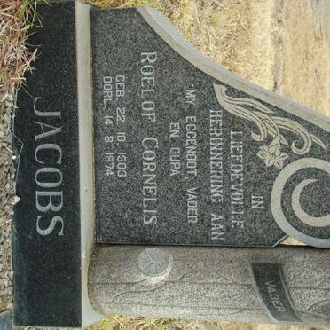 JACOBS Roelof Cornelis 1903-1974