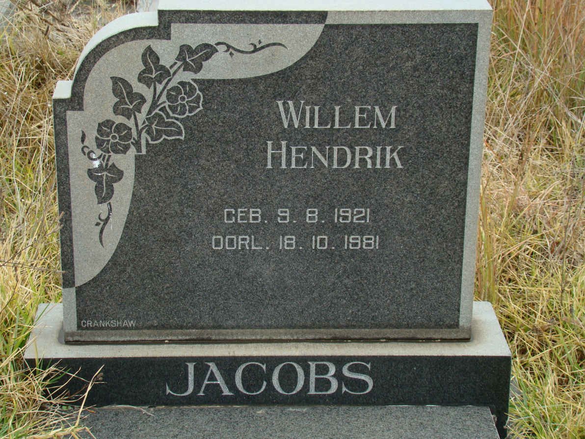 JACOBS Willem Hendrik 1921-1981