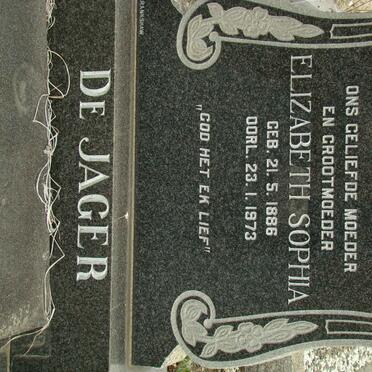 JAGER Elizabeth Sophia, de 1886-1973