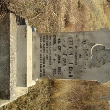 JAGER Lettie, de  nee SNYMAN 1900-192?