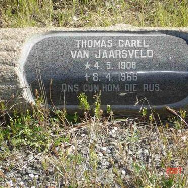 JAARSVELD Thomas Carel, van 1908-1966