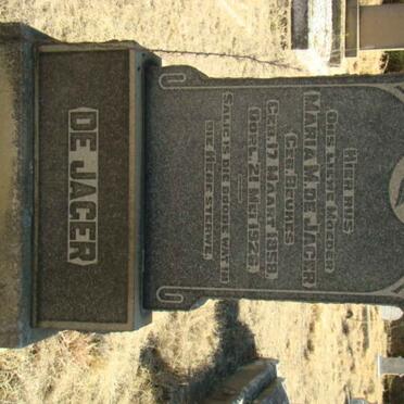 JAGER Maria M., de nee BEUKES 1858-1926