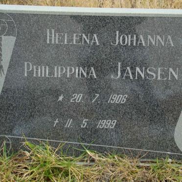 JANSEN Helena Johanna Philippina 1906-1999