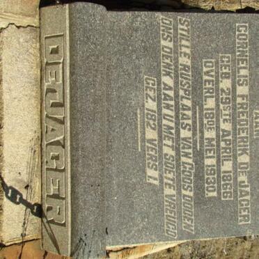 JAGER Cornelis Frederik, de 1866-1930