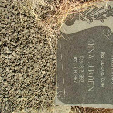 KOEN Dina J. 1892-1967
