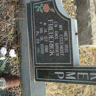 KEMP Frederick 1918-2000