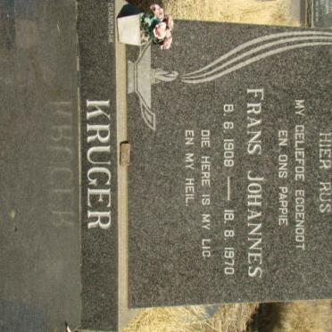 KRUGER Frans Johannes 1908-1970
