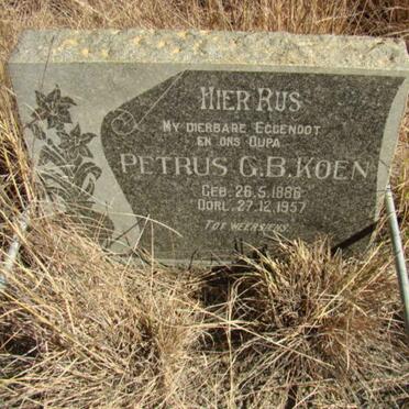 KOEN Petrus G.B. 1886-1957