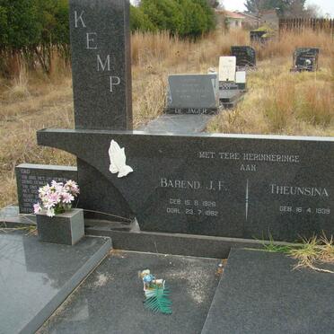 KEMP Barend J.F. 1926-1982 &amp; Theunsina D. 1939-