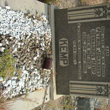 KEMP Petrus Johannes Bernardus 1921-1950