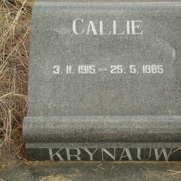 KRYNAUW Callie 1915-1985