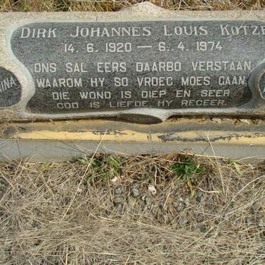 KOTZE Dirk Johannes Louis 1920-1974