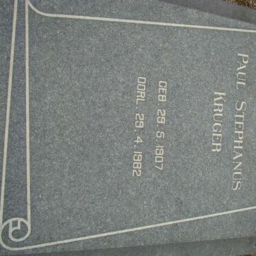 KRUGER Paul Stephanus 1907-1982