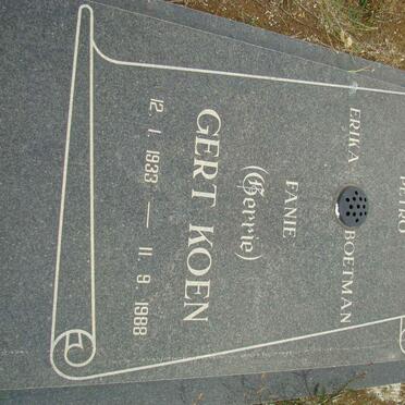 KOEN Gert 1933-1988