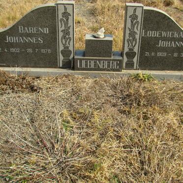 LIEBENBERG Barend Johannes 1902-1978 &amp; Lodewicka Johanna 1909-1990
