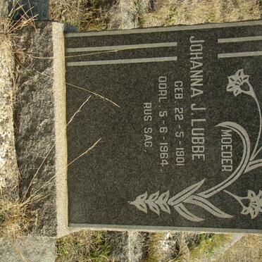 LUBBE Johanna J.1901-1964