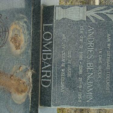 LOMBARD Andries Benjamin 1881-1954