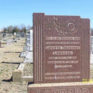 LOMBARD Lodewyk Theodorus 1885-1937