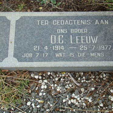 LEEUW D.C. 1914-1977