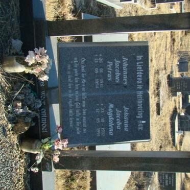 LABUSCHAGNE Johannes Jacobus Petrus 19??-1991 &amp; Johanna Jacoba Magdalena 193?-1991