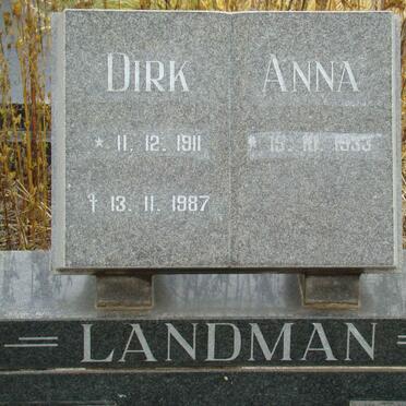 LANDMAN Dirk 1911-1987 &amp; Anna 1933-