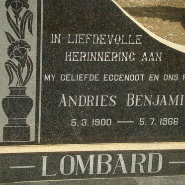 LOMBARD Andries Benjamin 1900-1966