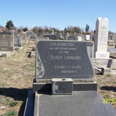 LOMBARD Susan 1893-1972