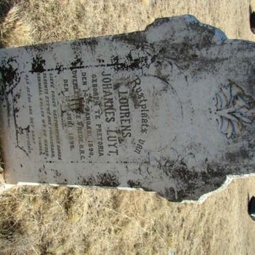 LUYT Lourens Johannes 1890-1895