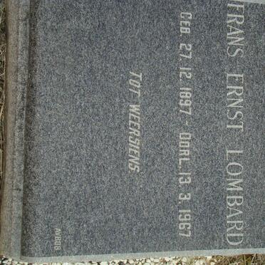 LOMBARD Frans Ernst 1897-1967