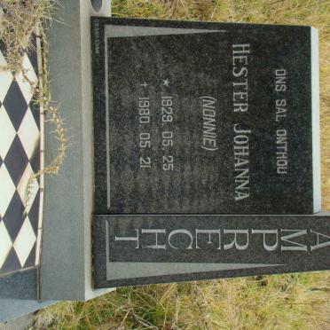 LAMPRECHT Hester Johanna 1929-1980