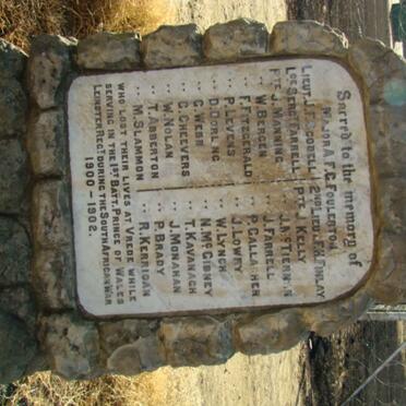 1. 1st Batt. Prince of Wales Leinster Regiment