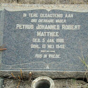 MATTHEE Petrus Johannes Robert 1886-1949