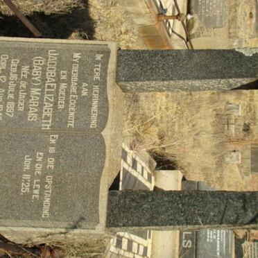 MARAIS Jacoba Elizabeth nee DE JAGER 1897-1942