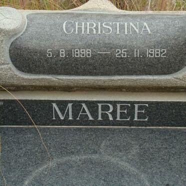 MAREE Christina 1898-1982